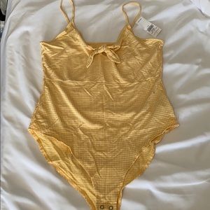 American Eagle Tie Front Bodysuit